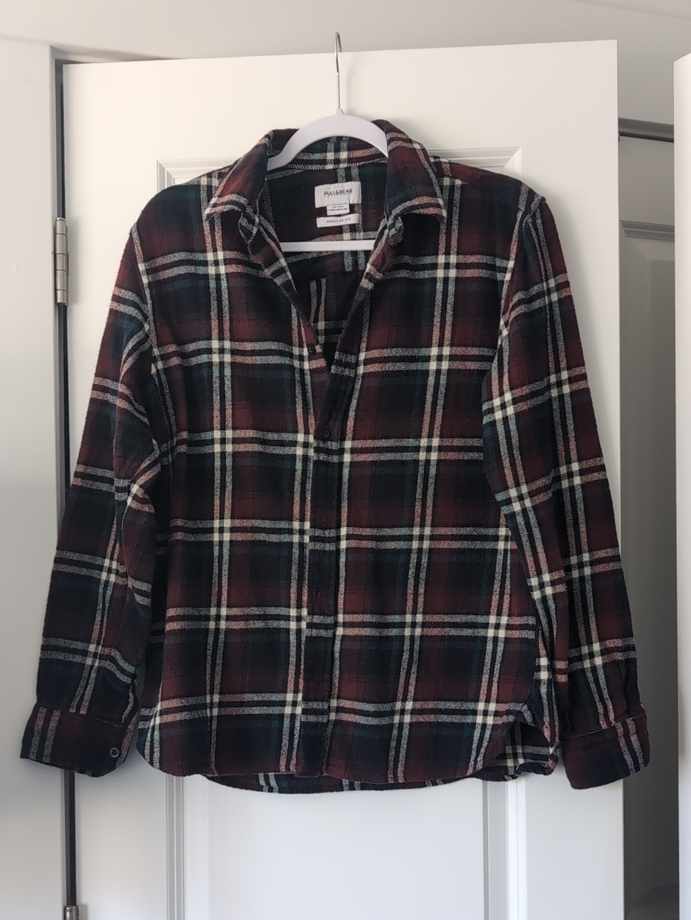 Pull&Bear Regular Fit Men's Plaid Shirt